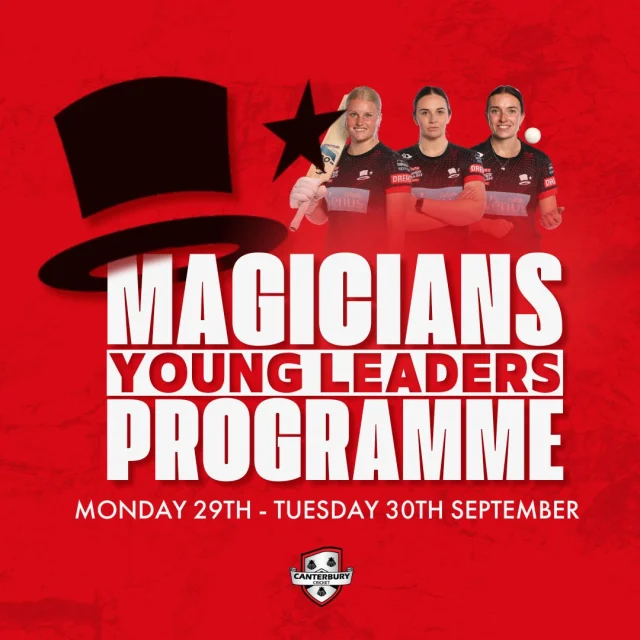 The Magicians Young Leaders Programme is all about empowering young women in Canterbury through cricket and beyond. 🏏💪
Year 10-13 Age Group
📅 29–30 September → 2-day residential in Christchurch
👩🏫 Workshops in coaching, umpiring & life skills
🤝 Ongoing support through the 2025/26 season
The next generation of leaders starts here. 💫Sign up via the link in bio
#magiciansyoungleader #WomensCricket #CanterburyMagicians #CanterburyCricket