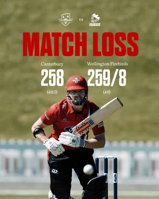 Not to be in Wellington@firebirds_blaze come away with the W in a close one at the BasinNext up, we host Auckland on the 3rd November at @hagleyoval#canterburykings