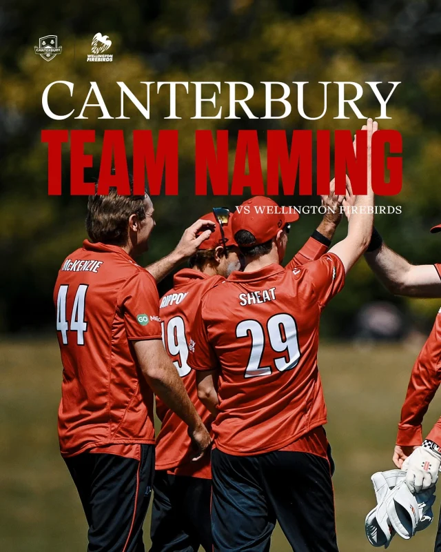 Our 12 remains unchanged from RD1 coming into RD2 against @firebirds_blaze📍Cello Basin Reserve, Wellington
⏰10:30am, Thursday 30th OctoberGame is available to stream live and free via the NZ Cricket YouTube channelFollow the Scorecard live via the NZC app#canterburykings