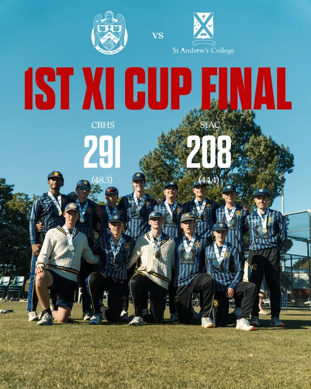 Congratulations to Christchurch Boys High School on taking out the Canterbury 1st XI Cup todayAnother congratulations to St Andrew’s College 1st XI on making it to the finalCBHS will head to the National 1st XI tournament in December#communitycricket