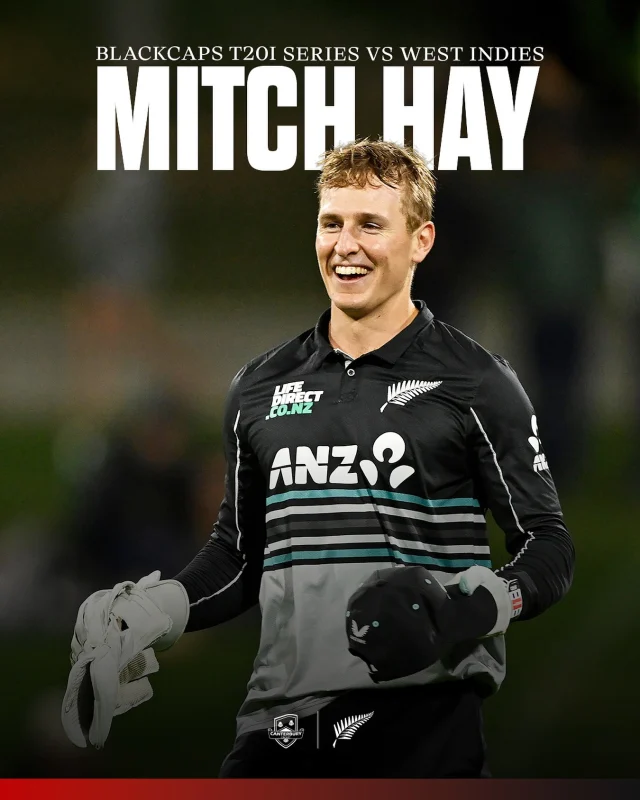 Congrats to Mitch Hay on his BLACKCAPS call-up for the T20I series against the West Indies 👏A well-earned opportunity for the Canterbury keeper-batter after strong performances at domestic and international level.Mitch replaces Tim Seifert in the squad who has been ruled out due to injury#canterburykings
