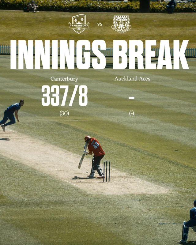 Huge innings from the Lads, led by @henrynicholls27 with 138 off 124#canterburykings