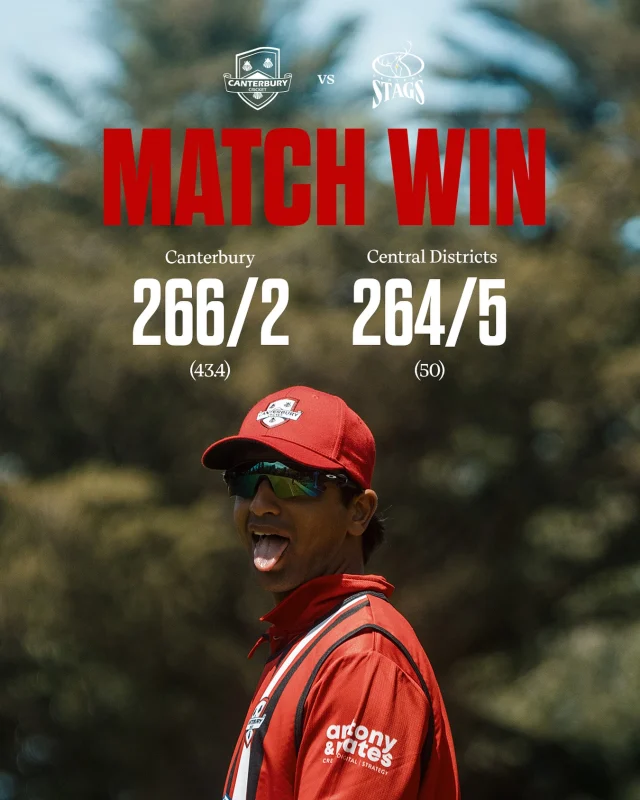 Another W under the belt in the Ford Trophy, retaining the top spot after 5 roundsWell played @centralstags 🤝
Time to shift focus to the start of the Ford Trophy#canterburykings