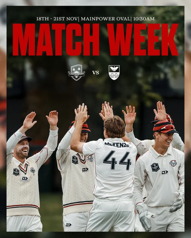 First Match of the 25/26 Plunket Shield begins TuesdaySquad is announced at 10:30am tomorrow 🔥#canterburykings@photosportnz