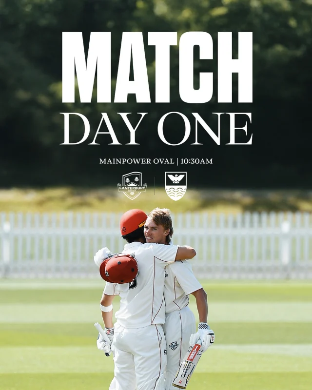 Match Day One in the first match of the 25/26 Plunket Shield 🔥We take on @ndcricket over the week at Mainpower Oval from 10:30am#canterburycricket