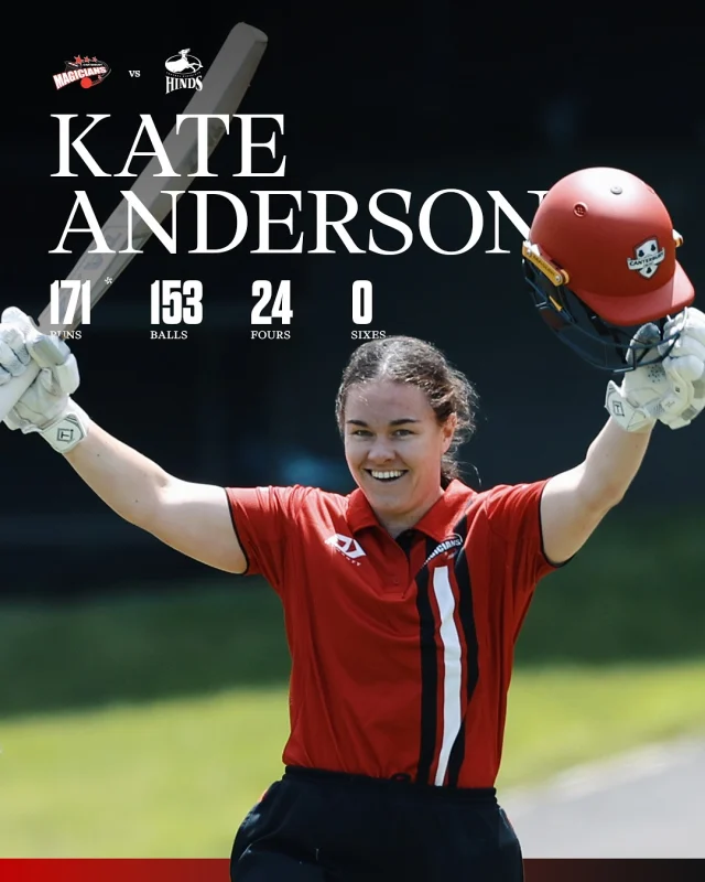 Incredible knock from @katey_anderson in RD1 of the HBJ shield yesterdaySkip leading from the front 👏#canterburymagicians