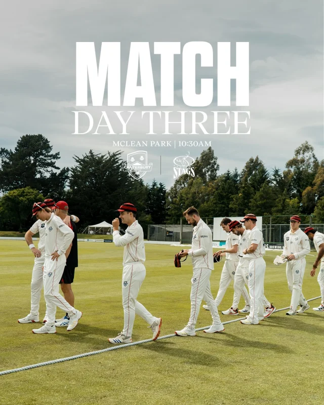 Back on for Day 3 at McLean Park#canterburykings