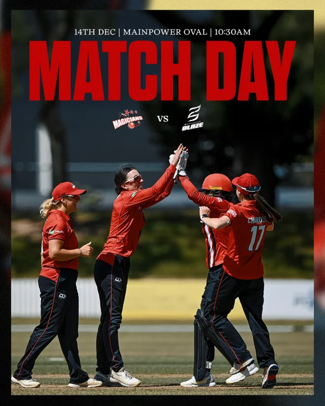 The Magicians take on the Blaze in RD6 today after a tough loss yesterday in RD5#canterburymagicians
📸 @photosportnz
