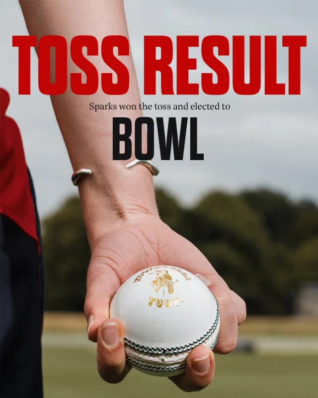 The Sparks win the toss and elect to bowl#canterburymagicians