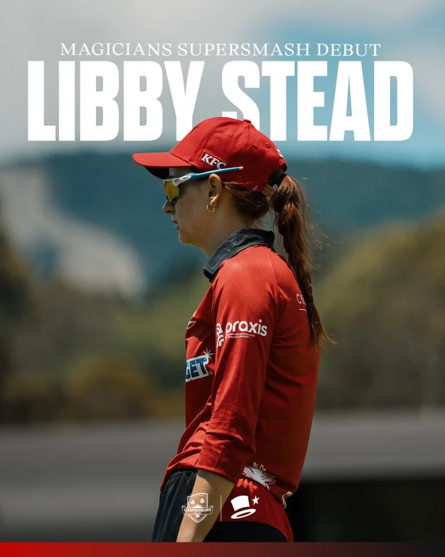 A special moment for Libby Stead on Saturday, making her Super Smash Debut against the Hinds in RD3 of the Super Smash 💥Looking forward to see what’s to come!#canterburymagicians