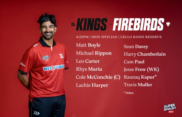 A couple of new introductions into the Squad 💥Welcoming in Travis Muller and Raunaq Kapur (Super Smash Debut)Unavailable due to injury: Gus McKenzie, Matt Rowe, Fraser Sheat, Henry Shipley, Chad Bowes#canterburykings