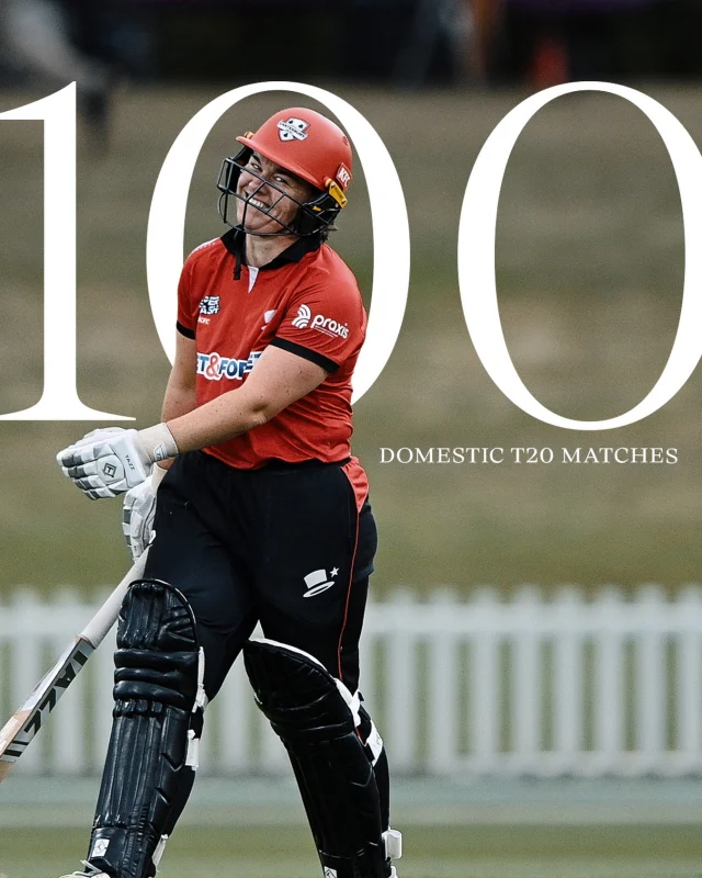 100 Domestic T20s up for Kate Anderson 👏(Between Canterbury and Northern District)#canterburymagicians
