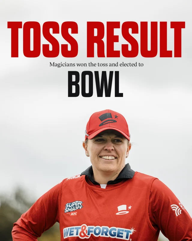 The Mags will bowl first in their final game of the Super Smash!#canterburymagicians