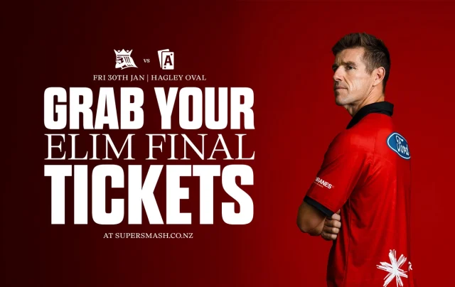 Grab your tickets NOW at supersmash.co.nz for the Kings elimination final at Hagley this Friday!Super Smash Membership Holders from all MA’s enter FREE by showing their membership lanyard at the gate!#canterburykings