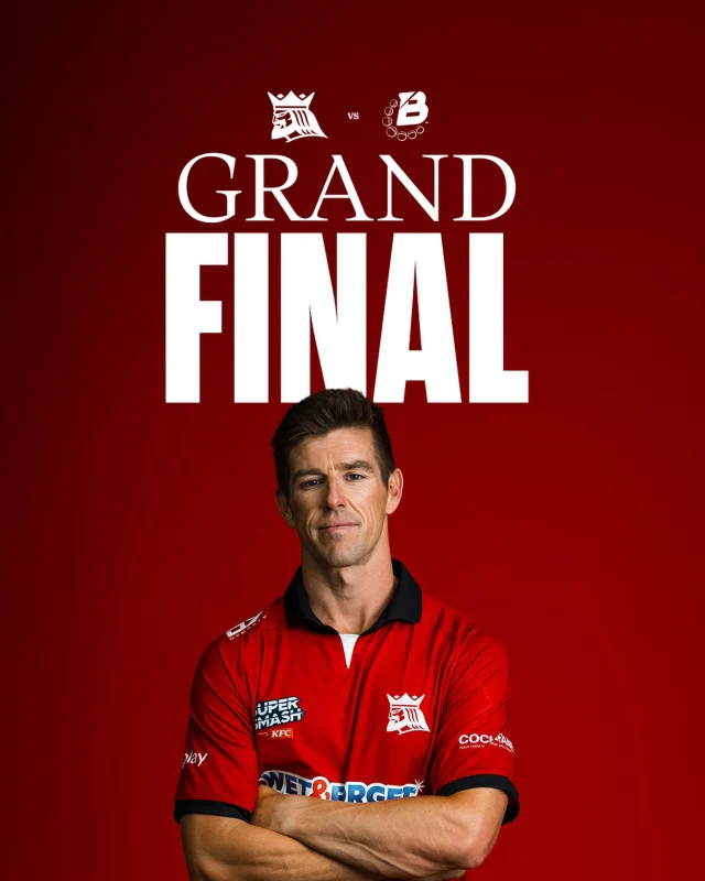 And then there were two…
Come on Canterbury! Pack the Banks, make some noise and let’s get the Kings home in the Super Smash Grand Final!#canterburycricket #canterburykings