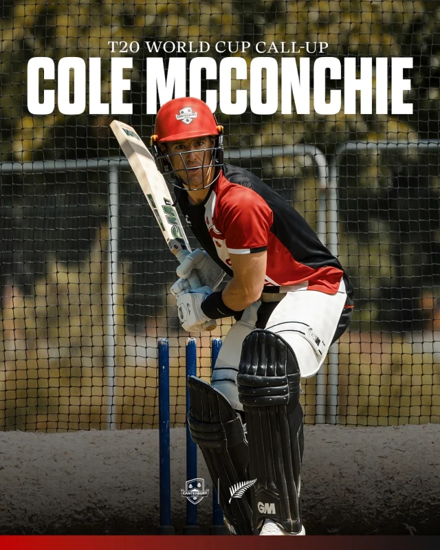 Congratulations to Kings T20 Skipper Cole McConchie on his call up to the Blackcaps for the T20 World Cup!#canterburykings