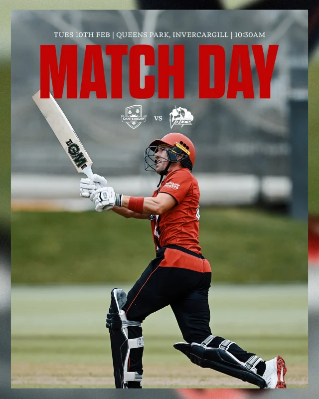 RD8 of Ford Trophy sees us take on the Volts in Invercargill today10:30am First Ball
Live and Free to watch on the NZ Cricket YouTube Channel#canterburykings
📸 @photosportnz