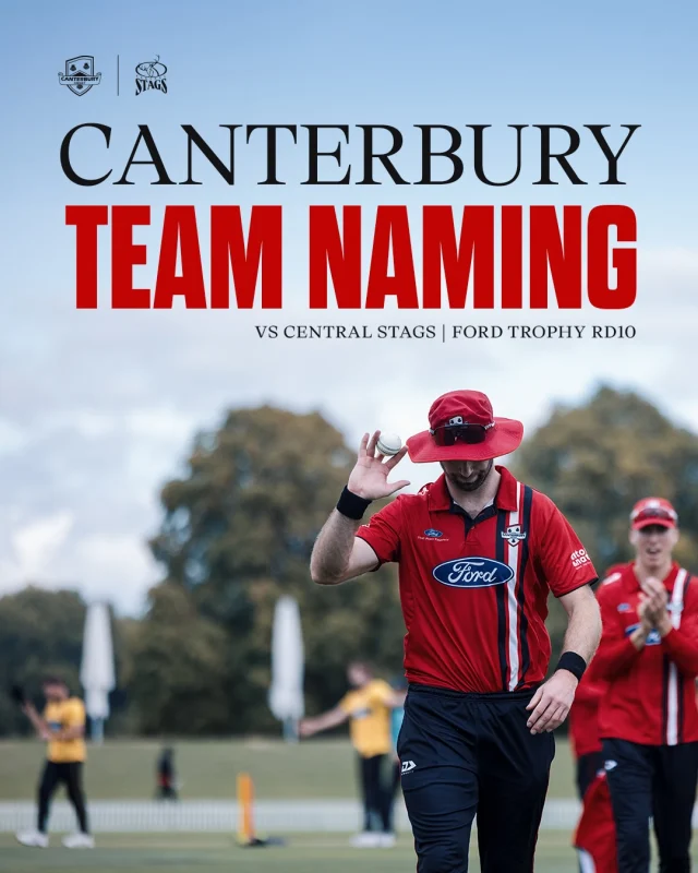 No changes to the 12 for the final round of Ford Trophy before Sunday’s Grand Final 🔥#canterburycricket