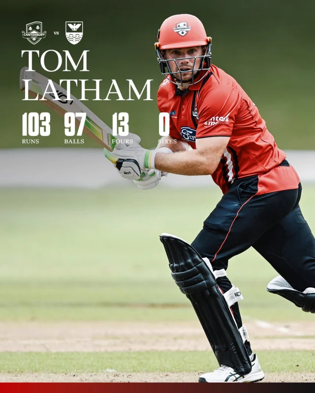 Back to Back Centuries for Tom Latham in the Ford Trophy 🔥#canterburykings
