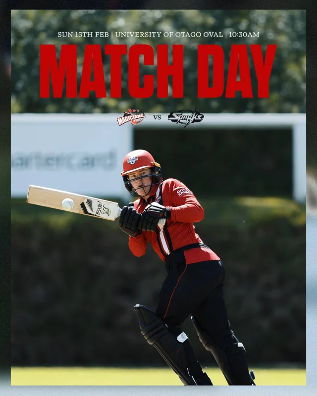 The Magicians look to go 2 in 2 against the Sparks in the final round of HBJ#canterburymagicians
📸  @photosportnz