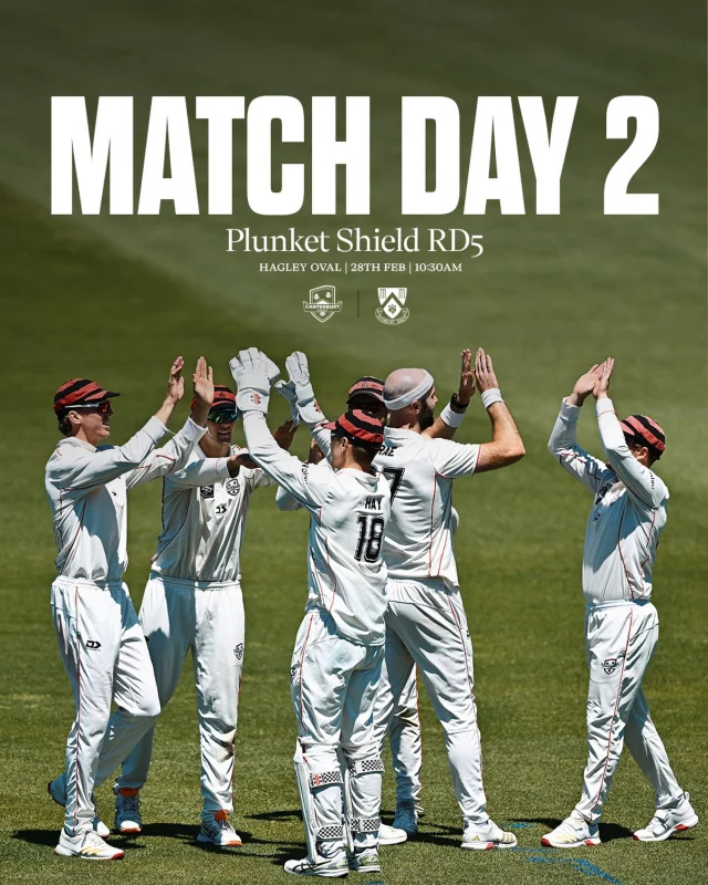Day 2 of RD5 back on at Hagley Oval today 🤝#canterburykings
@photosportnz