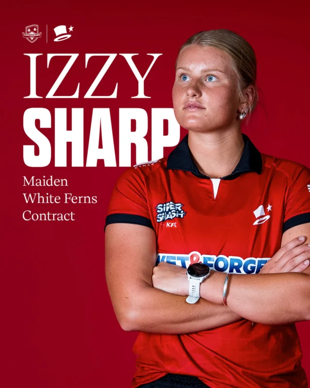 A Maiden White Ferns Contract for Izzy Sharp 👏👏👏#canterburymagicians