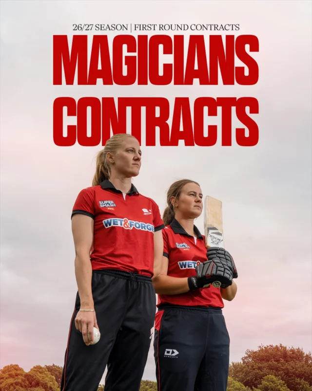 26/27 MAGICIANS FIRST ROUND CONTRACTSCanterbury Cricket has named their first round of women’s contracts for the 26/27 season!#canterburymagicians