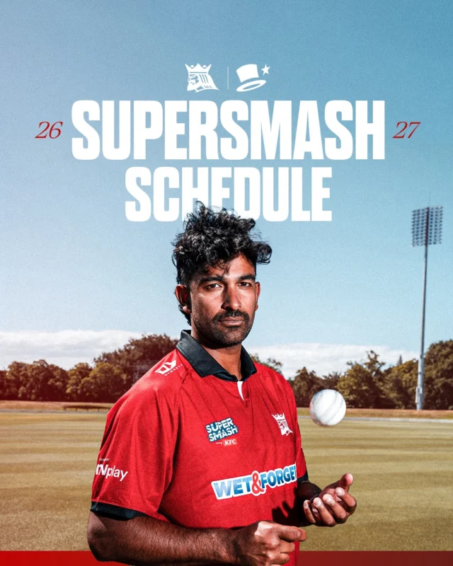 🔴 SUPERSMASH SCHEDULE 26/27 ⚫️The 26/27 SuperSmash Schedule is HERE!!!
An action packed summer just got even better, more info to come with TICKETS ON SALE 🔥#canterburycricket